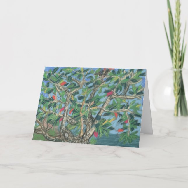Cartão Grenada Almond Tree Holiday Card (Frente)