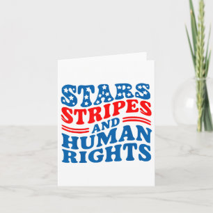 Cartão Greve De Estrelas E Direitos Humanos