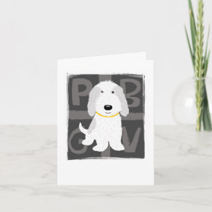 Cartão Grey & White PBGV