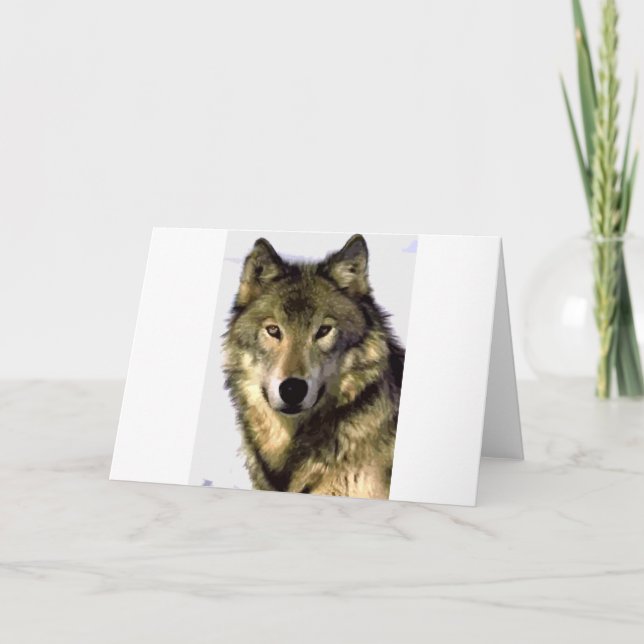 Cartão Grey Wolf (Frente)