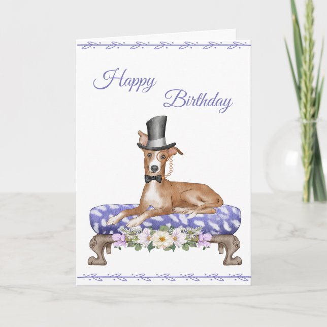 Cartão Greyhound com Monocle (Frente)