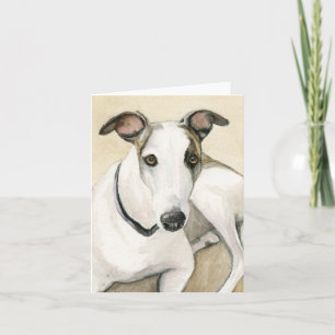 Cartão Greyhound Dog Art Notecard