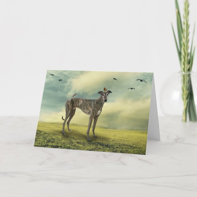 Cartão Greyhound Greeting Card (Frente)