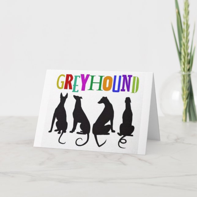 Cartão Greyhound Love (Frente)