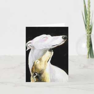 Cartão Greyhound Love Dog Art Note Card