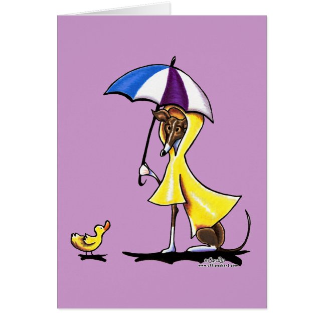 Cartão Greyhound Raincoat (Frente)