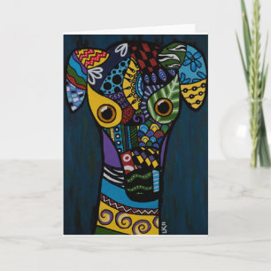 Cartão Greyhound - Salvamento de Greyhound em Corrida Ref