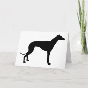 Cartão Greyhound Silhouette