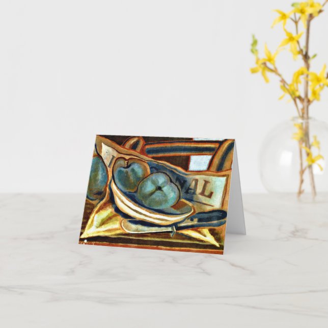 Cartão Gri - Maçãs, Arte da Vida Estática por Juan Gris (Flor Amarela)