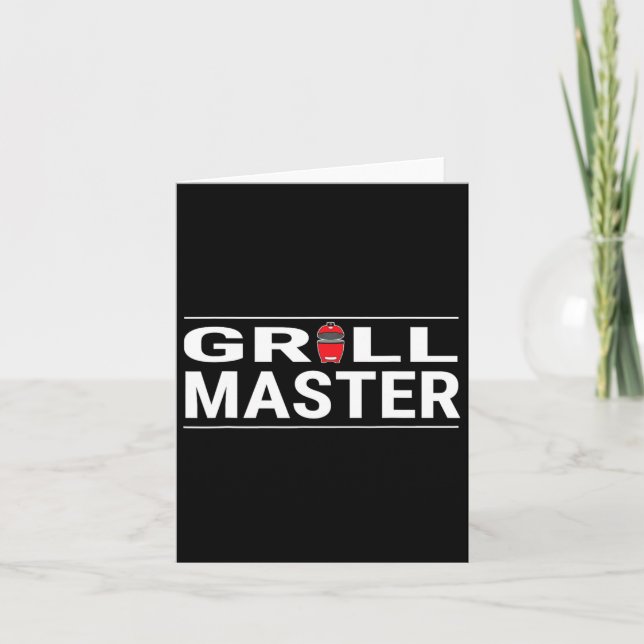 Cartão Grill Master Kamado Style Barbecue Pitmaster Churr (Frente)