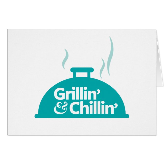 Cartão Grillin' & Chillin' (Frente Horizontal)