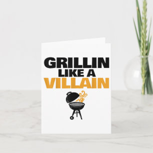 Cartão Grillin Como Um Churrasco De Villain Grillin Como 