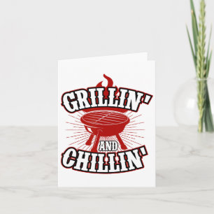 Cartão Grillin E Chillin - 4 De Julho Hamburger Grilli