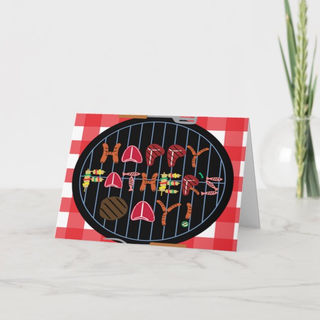 Cartão Grilling Father's Day Greeting Cards (Frente)