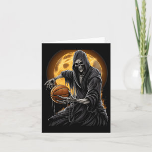 Cartão Grim Reaper Jogando Camisetas Gráficas De Bysketby
