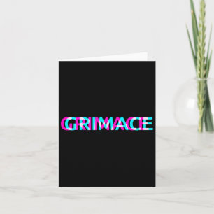 Cartão Grimace Edgy Aestético Grunge Emo Pastel Hall Góti