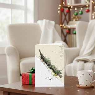 Cartão Grinch & Max Devolvem a Árvore de Natal