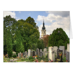 Cartão Grinzinger Friedhof, Wien Österreich