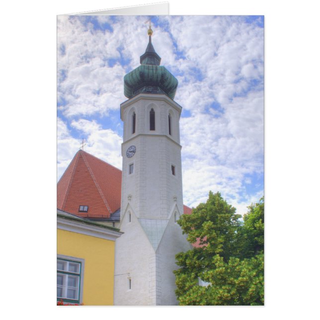 Cartão Grinzinger Pfarrkirche (Frente)