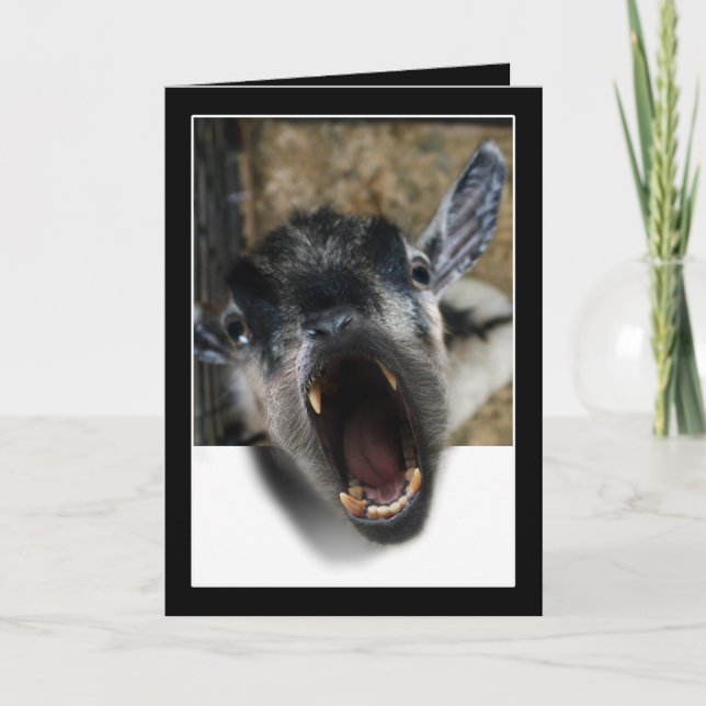 Cartão Gritando de Ira para Sair (Frente)