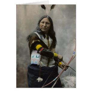 Cartão Grite Em Oglala Sioux, 1899