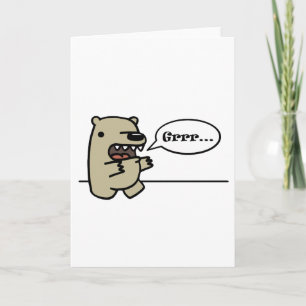 Cartão Grizzly Bear