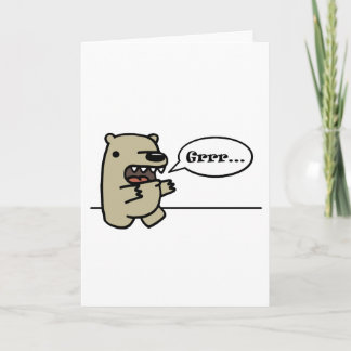 Cartão Grizzly Bear