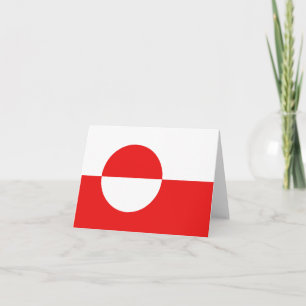 Cartão Groenlândia Flag Notecard