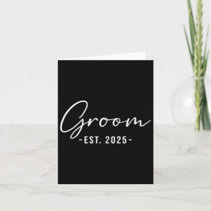 Cartão Groom Est. Correspondência 2025 Preparando o noivo