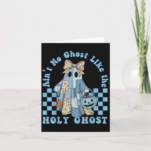 Cartão Groovy Aint No Ghost Like The Holy Ghost Cristão (Frente)