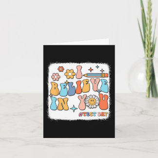 Cartão Groovy, Eu Acredito Em Testar Professor No Dia Do