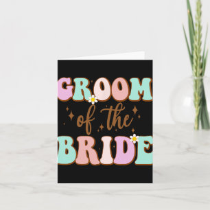 Cartão Groovy Groom Da Mãe Chá de casamento Da Noiva De