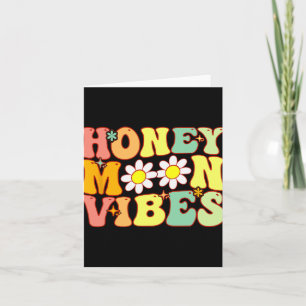 Cartão Groovy Honeymoon Vibe Bride Chá de panela Honeymoo