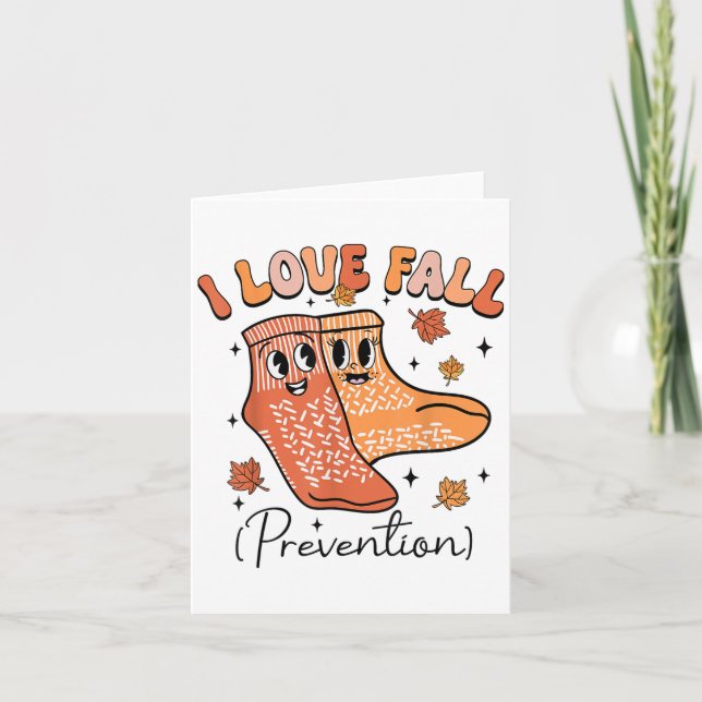 Cartão Groovy I Prevenção de Quedas Pt Fisioterapia  (Frente)