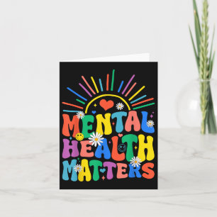 Cartão Groovy Mental Health S Mental Health Awarness Mon