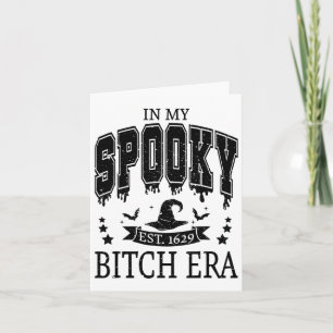 Cartão Groovy Na Minha Época Estranha Halloween De Mão Es