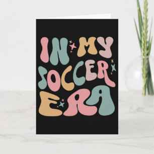 Cartão Groovy Na Minha Era Do Futebol Crianças