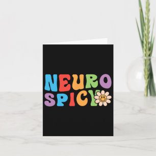 Cartão Groovy Neurospicy - Neurodivergente Adhd Asd Autis