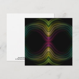 Cartão Groovy Psychedelic Pattern Abstrato Art Colorido