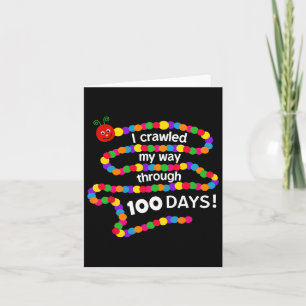 Cartão Groovy, rastejei-me até 100 Dias 100 Dias