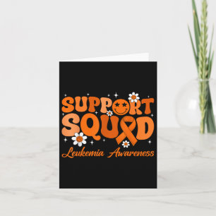 Cartão Groovy Support Squad Leukemia Sensibilização Mês O