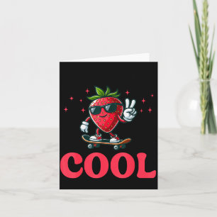 Cartão Groovy Tão Berry Cool Amante de Frutas Temporada d