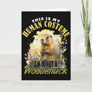 Cartão Ground Hog Im Really A Woodchuck _1