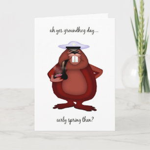 Cartão Groundhog Day Card - Fun Groundhog Day Card