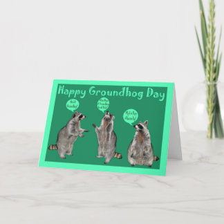 Cartão Groundhog Day Greeting Card