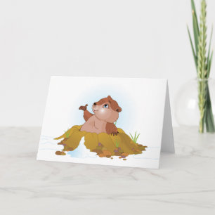 Cartão Groundhog Greeting Cards