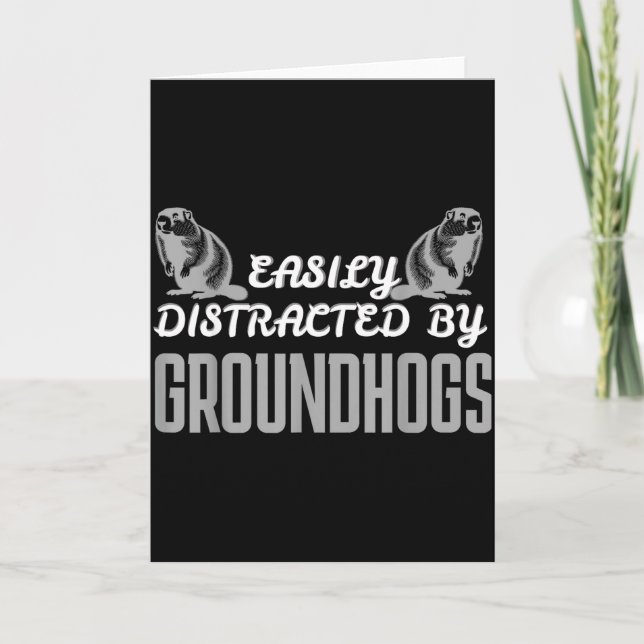 Cartão Groundhog Shirt Groundhog Lover Groundhogs _24  (Frente)