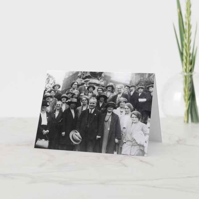 Cartão Group portrait of trade unionists (Frente)