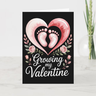 Cartão Growing My Valentine By Feet Heart Art 
