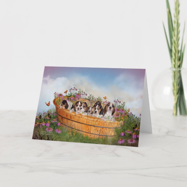 Cartão Growing Puppies ArtCard (Frente)